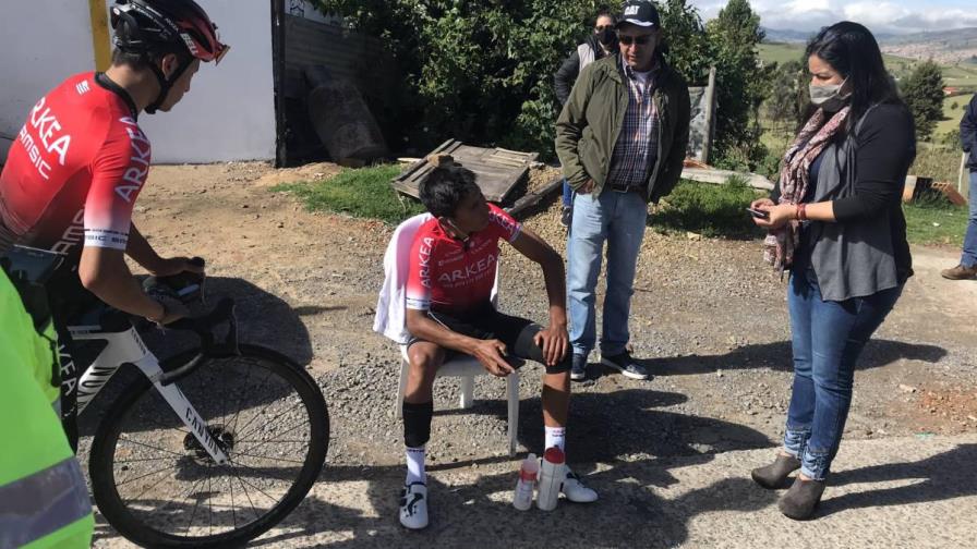Atropellaron a Nairo Quintana mientras entrenaba pero salió ileso 