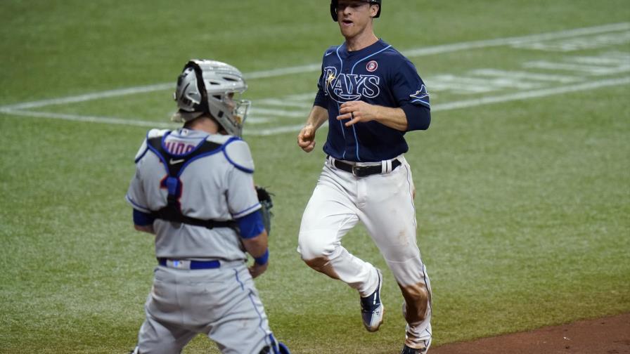 Wendle batea 3 de los 8 dobles de Rays, que vencen a Mets Wendle batea 3 de los 8 dobles de Rays, que vencen a Mets
