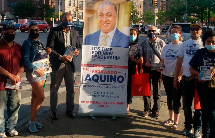 Fernando Aquino firme en la recta final por el escaño del Distrito 14 en El Bronx