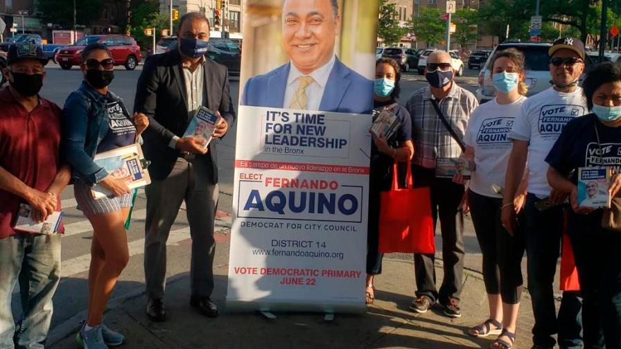 Fernando Aquino firme en la recta final por el escaño del Distrito 14 en El Bronx