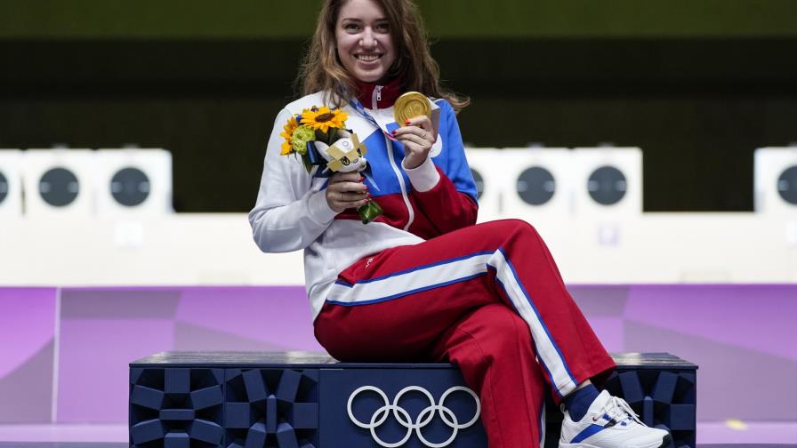 Batsarashkina gana el oro en pistola de aire a 25 metros Batsarashkina gana el oro en pistola de aire a 25 metros