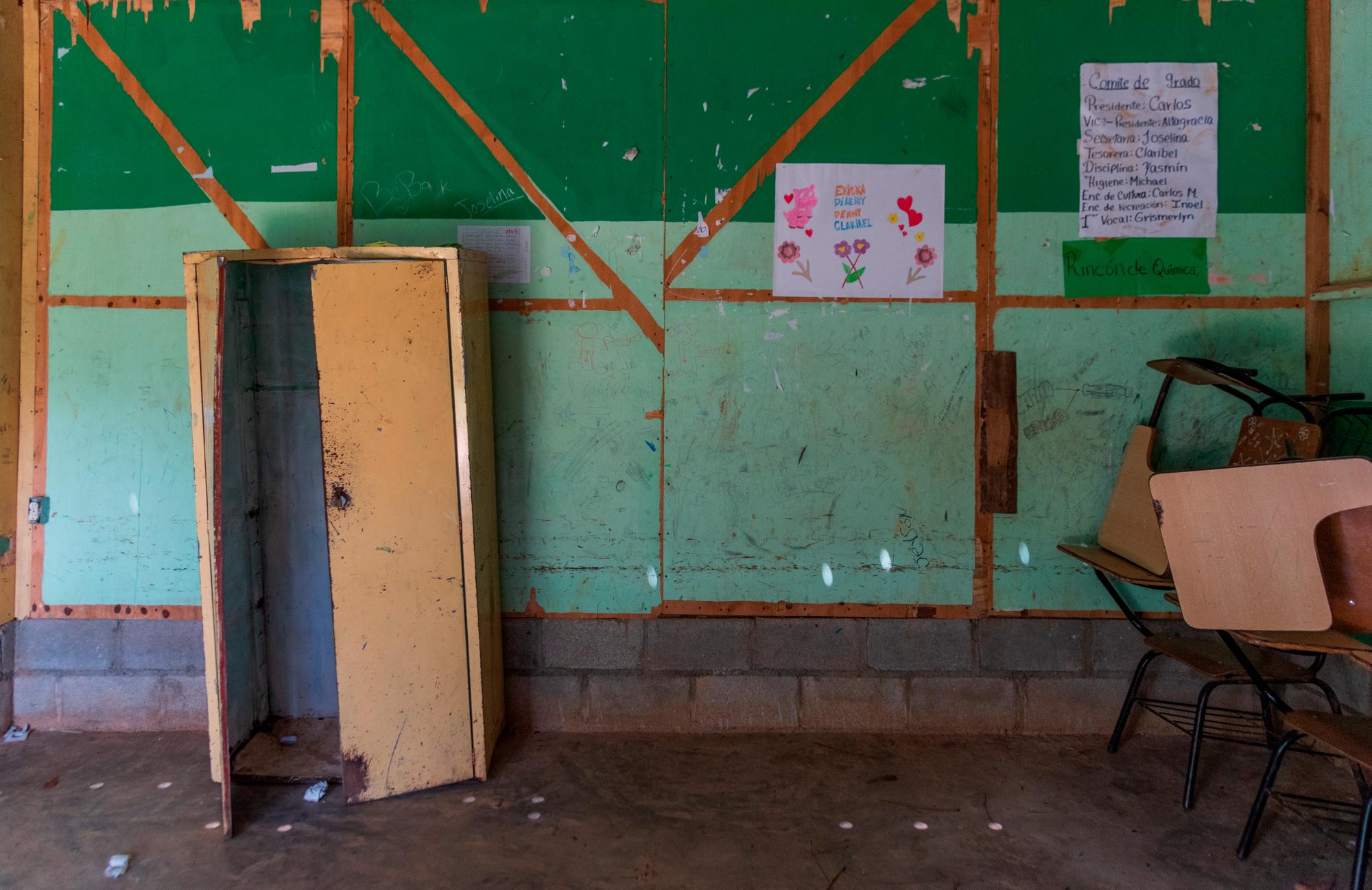 Una de las aulas de clases