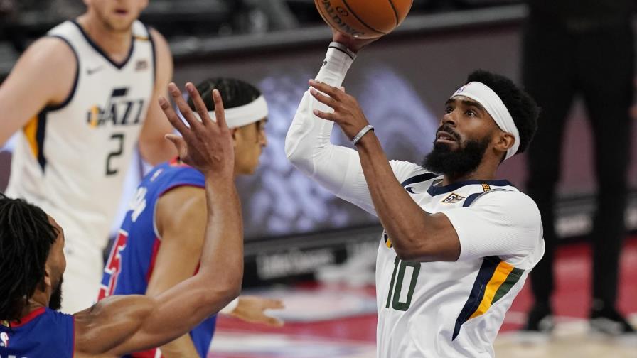 Pistons se rezagan desde el inicio y caen 96-86 ante Jazz