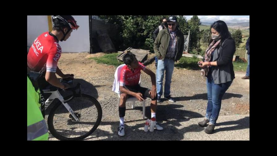 Tras accidente, Quintana vuelve a entrenar en Colombia