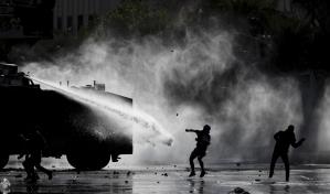 Protestas parecen decaer en la capital chilena