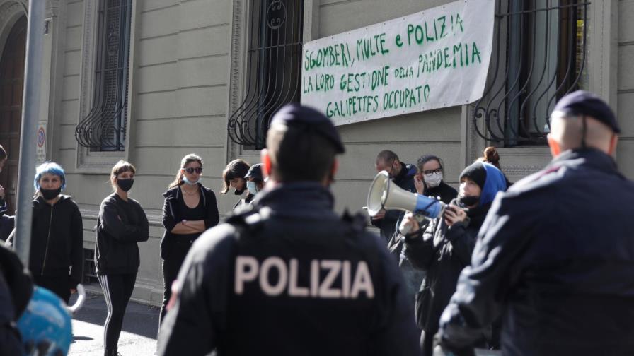 Nuevas protestas en Europa contra restricciones por pandemia