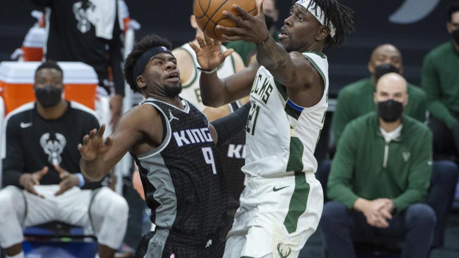 Sin Antetokounmpo, Bucks vencen apenas a Kings