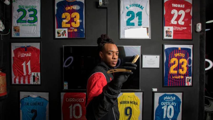 Un dominicano es el barbero del Atlético de Madrid Un dominicano es el barbero del Atlético de Madrid