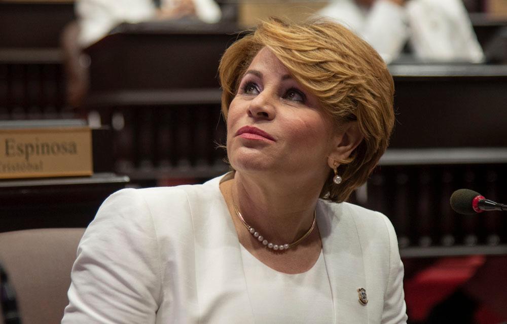 La diputada del Partido de la Liberación Dominicana, Lucía Medina, aspira a la candidatura a senadora por San Juan.