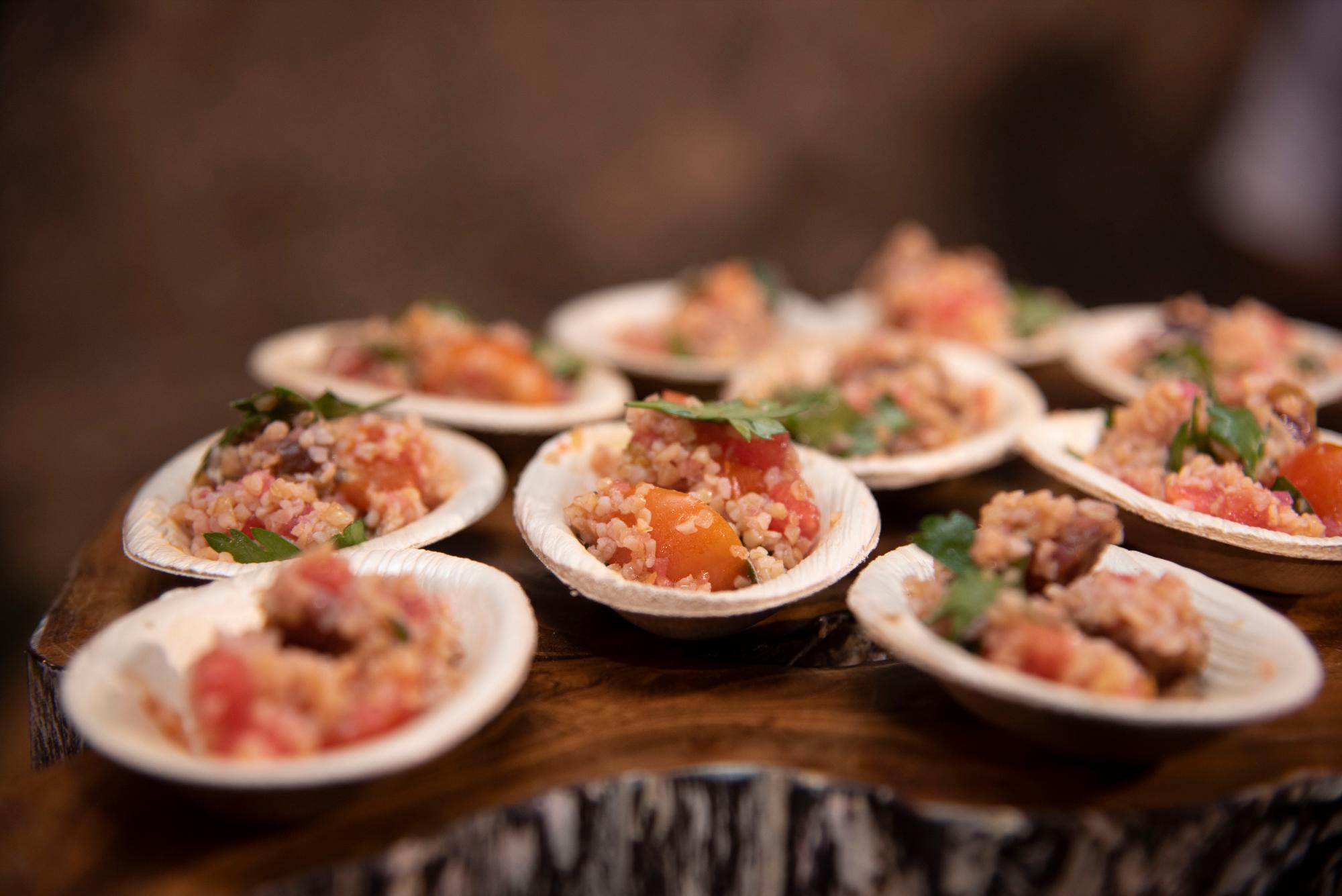 Platos en el Tropical Culinary Escape.