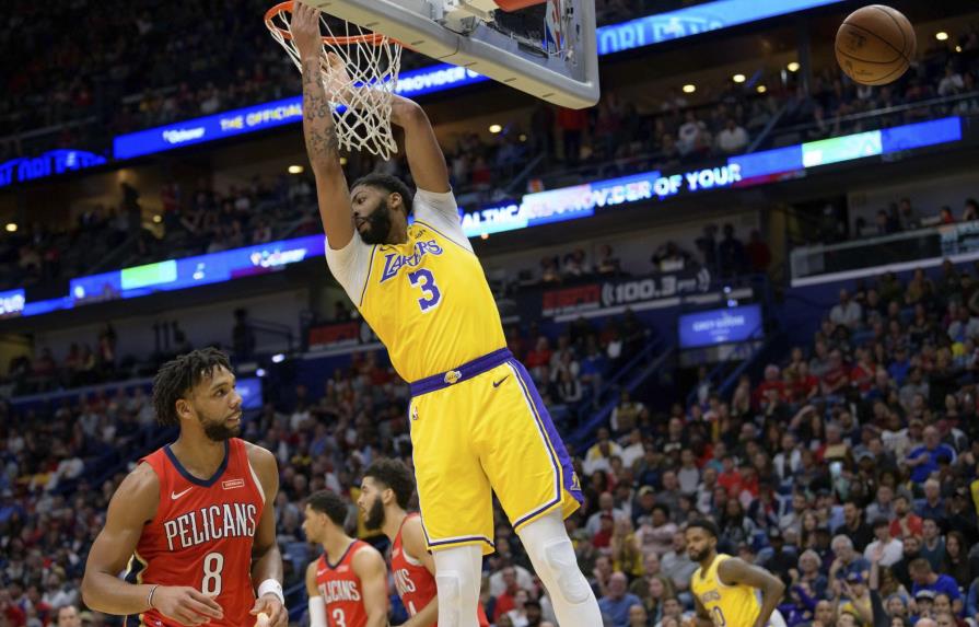 Anthony Davis con 41 puntos lidera a Lakers ante Pelicans