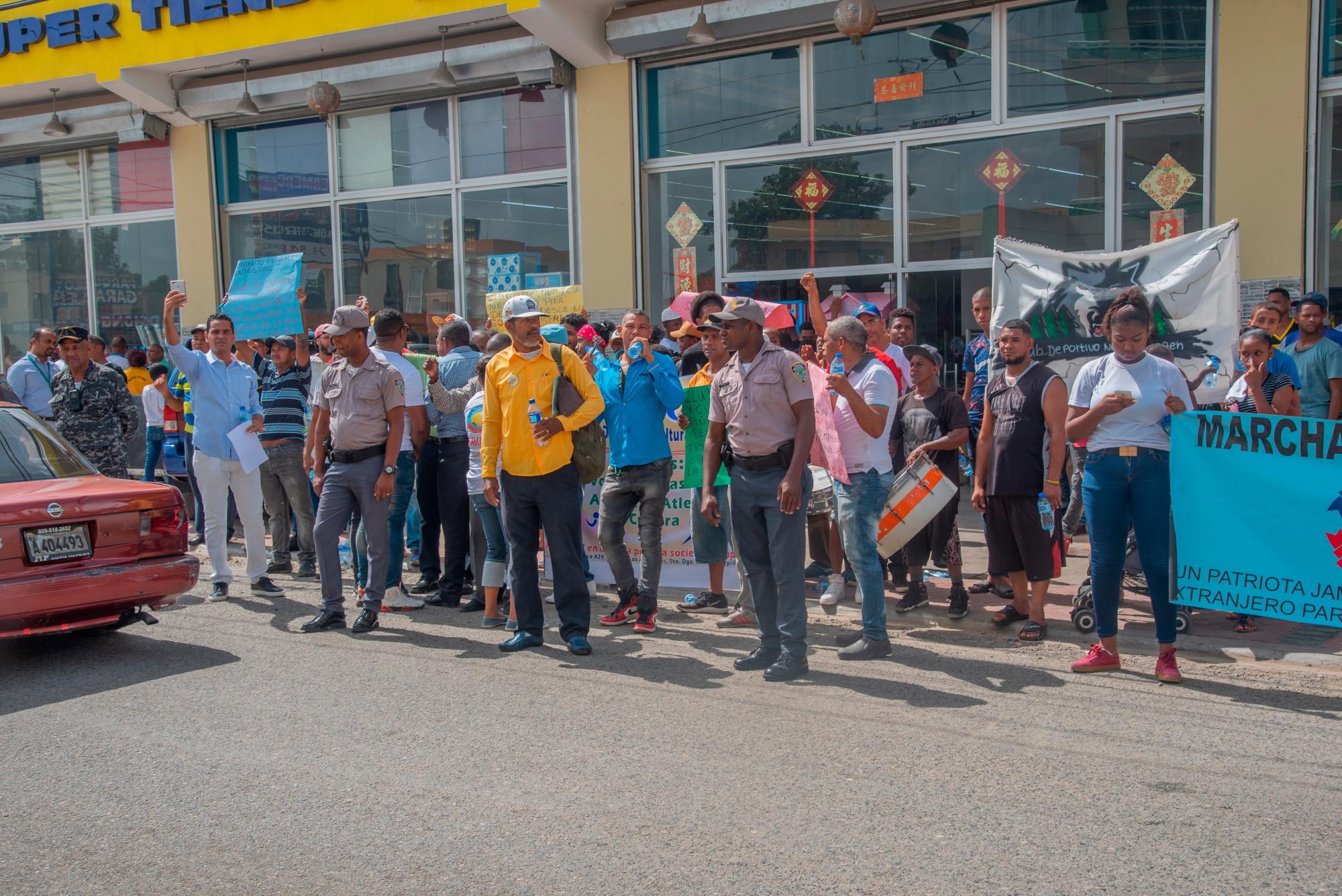 Partes de los manifestantes. 