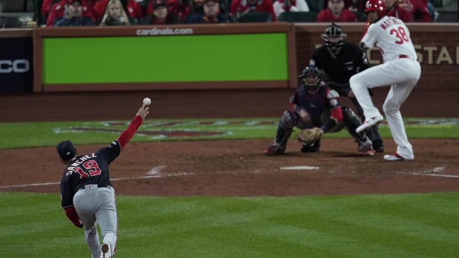 Sánchez brilla y Nacionales ganan 2-0 a Cardenales