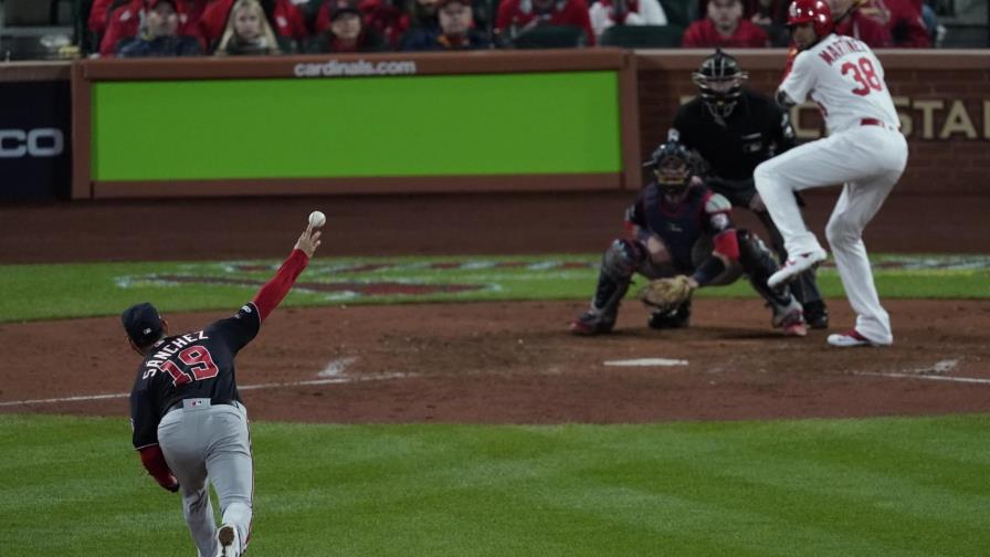 Sánchez brilla y los Nacionales vencen 2-0 a los Cardenales