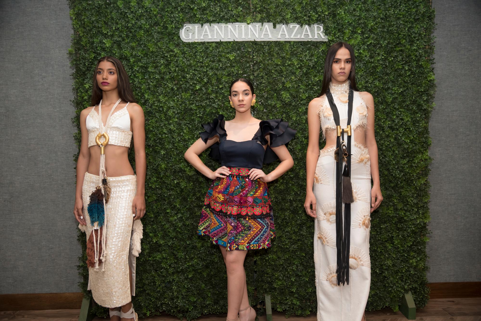 Modelos con parte de la propuesta de Giannina Azar.