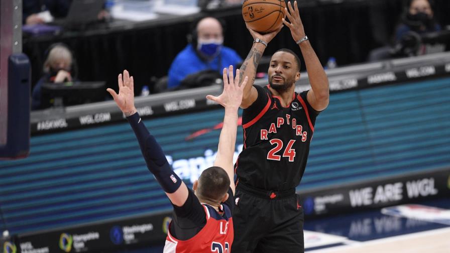 Con 19 triples, Raptors arrollan 137-115 a Wizards