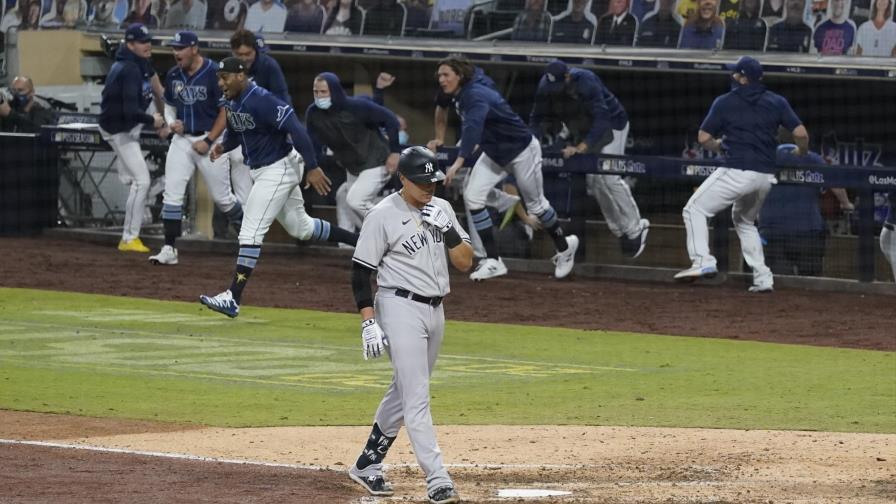 Temporada de los Yanquis llega a un final abrupto ante Rays