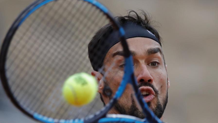 Fognini da positivo por COVID-19 previo a debut en Cerdeña
