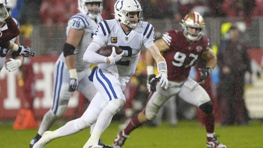 Wentz guía a Colts a vencer a 49ers en medio de aguacero Wentz guía a Colts a vencer a 49ers en medio de aguacero