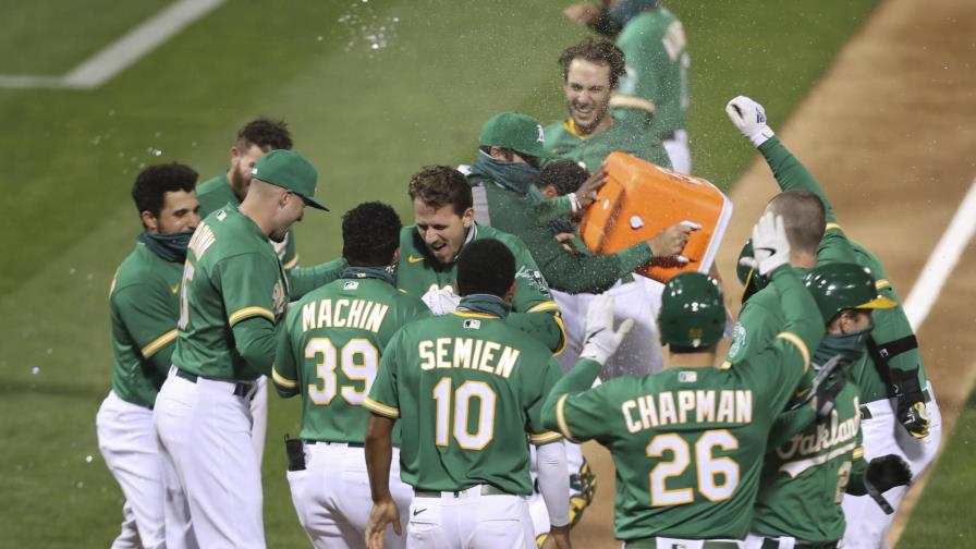 Los Atléticos ganan a los Rangers con un grand slam de Stephen Piscotty Los Atléticos ganan a los Rangers con un grand slam de Stephen Piscotty