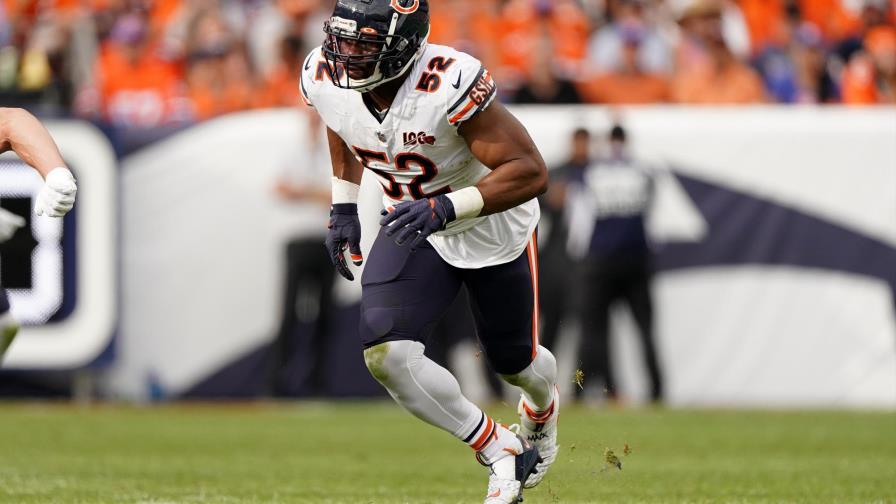 Khalil Mack enfrenta por 1ra vez a los Raiders en Londres