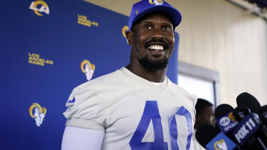 Von Miller entrena con Rams tras canje con Broncos
