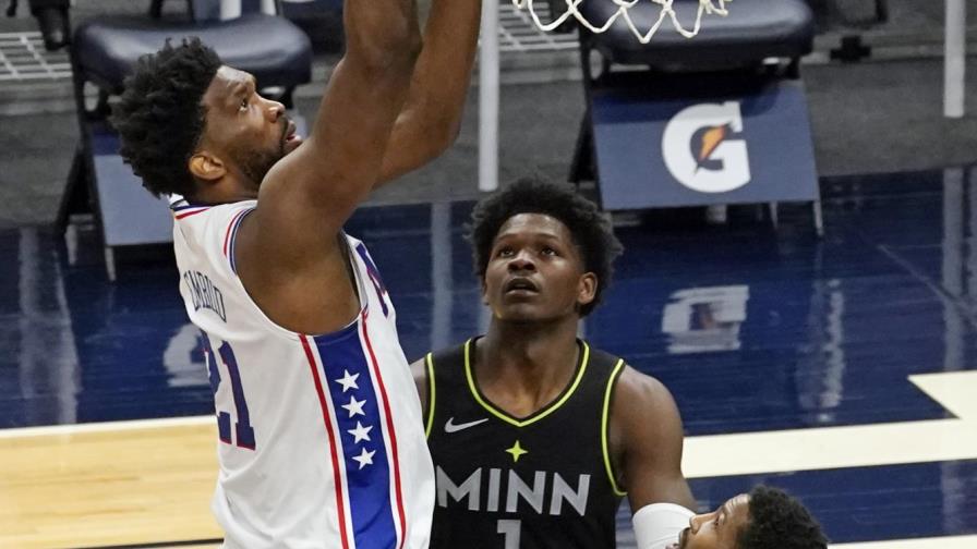 Con 37 de Embiid, 76ers atropellan a Wolves Con 37 de Embiid, 76ers atropellan a Wolves