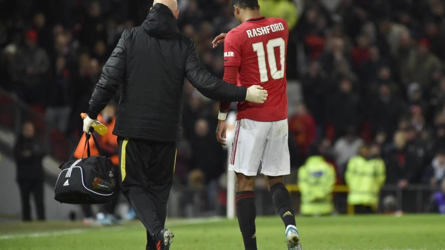 Rashford se agrava lesión en la espalda Rashford se agrava lesión en la espalda