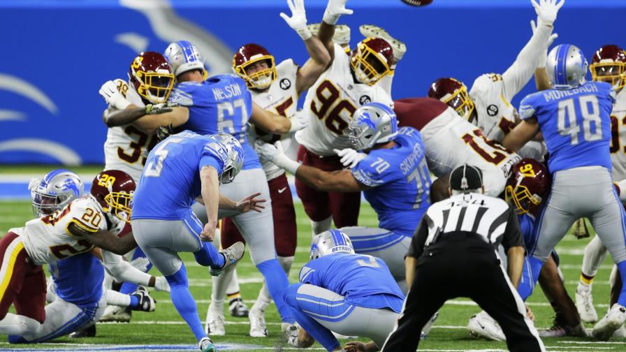 Gol de campo da a Lions triunfo de 30-27 sobre Washington