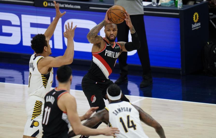 Mediante triples, Trail Blazers superan a  Pacers