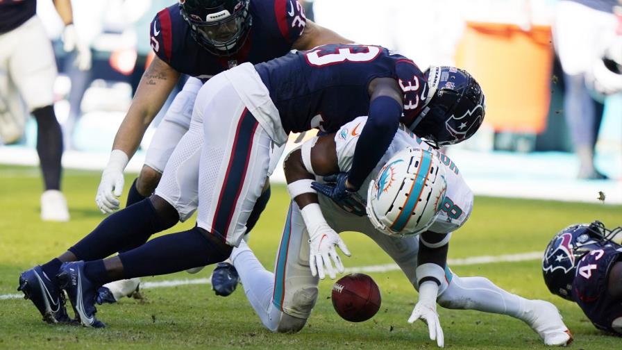 Dolphins superan 17-9 a Texans en juego errático Dolphins superan 17-9 a Texans en juego errático