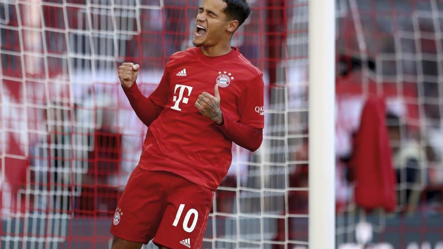 Lewandowski y Coutinho anotan en triunfo del Bayern