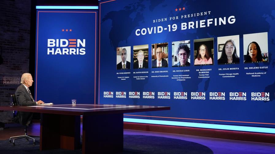 Biden recibe asesoramiento sobre lucha contra coronavirus