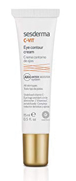 Sesderma C-Vit. Complejo que atenúa los signos de la fatiga y patas de gallina, además de reducir las bolsas y las ojeras.
