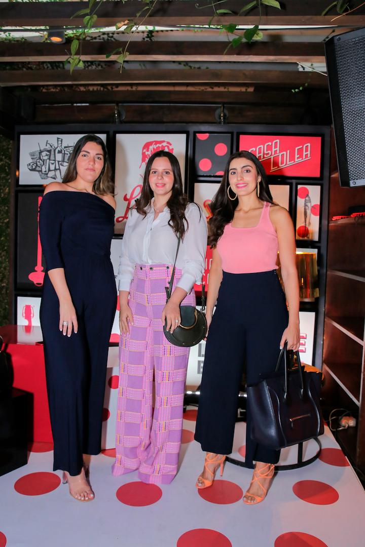Claudia Subero, Lorena Jiménez y Laura Subero.
