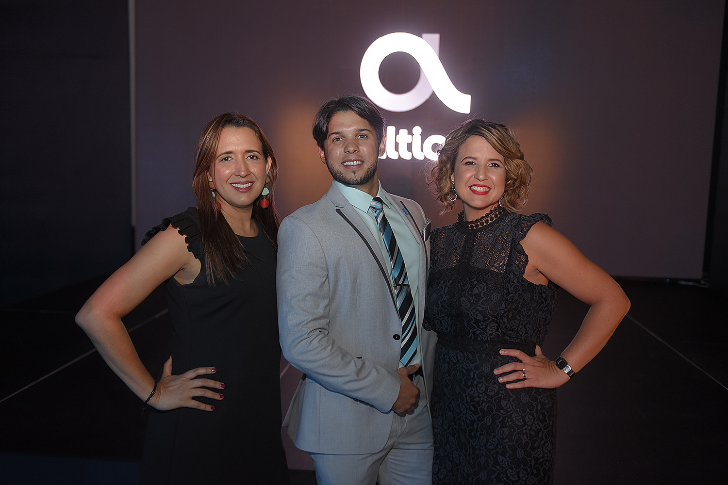 Delis Capellán, Oscar Nuñez y Giselle Caputo