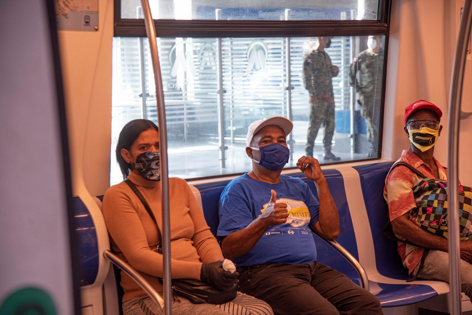 La gente se transporta con tranquilidad