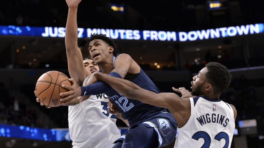 Brooks y Morant ayudan a Grizzlies en victoria sobre Wolves Brooks y Morant ayudan a Grizzlies en victoria sobre Wolves