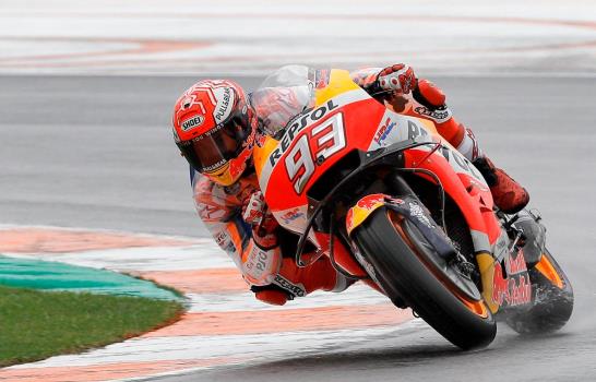 Márquez, el más rápido en entrenamientos libres del GP de MotoGP de Valencia