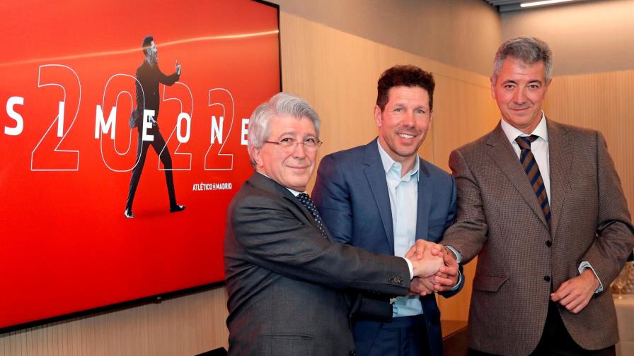 Diego Simeone se queda en los Atlético de Madrid hasta 2022