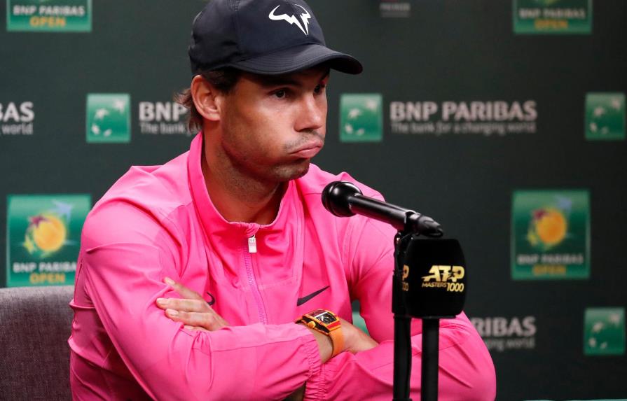 Rafael Nadal se retira de Indian Wells por molestias en la rodilla derecha