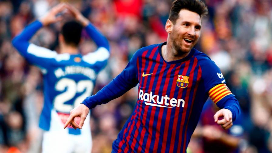 Fútbol español: Lionel Messi anota dos y Barcelona vence 2-0 a Espanyol