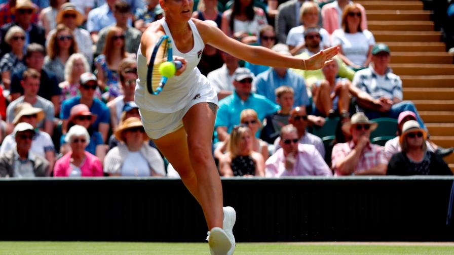 Pliskova cierra el paso a Mónica Puig con exhibición en Wimbledon Pliskova cierra el paso a Mónica Puig con exhibición en Wimbledon