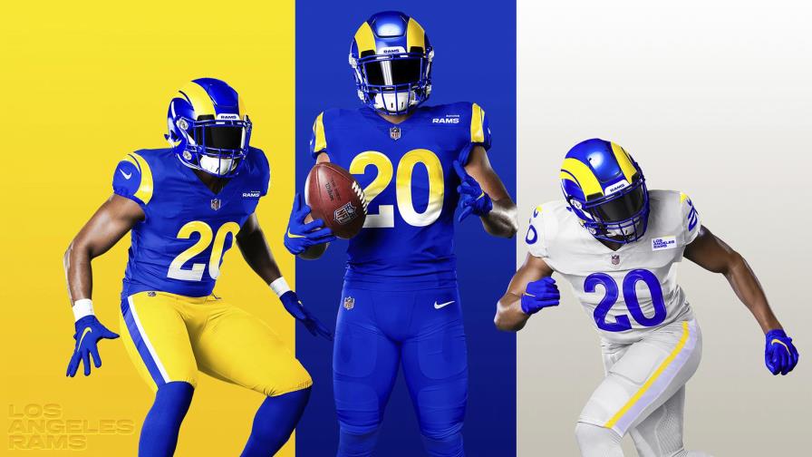 Los Rams presentan uniformes de colores clásicos pero futuristas