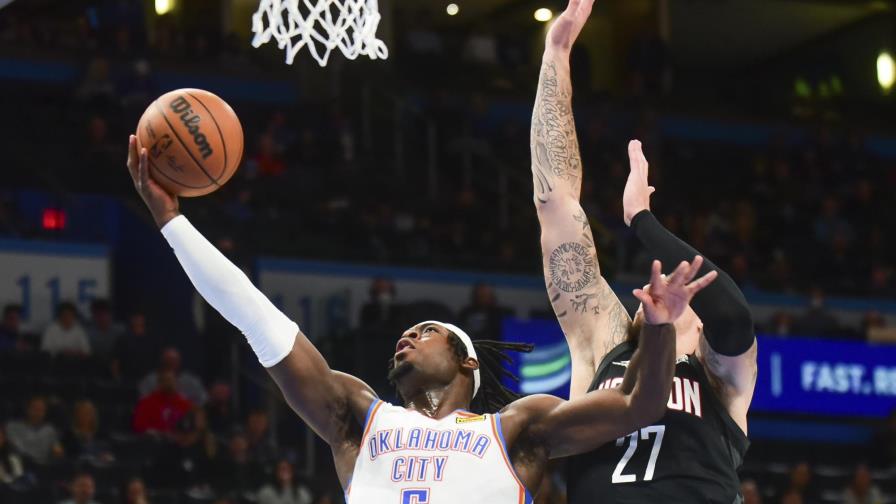 Lu Dort anota 34 puntos; Thunder derrota a Rockets