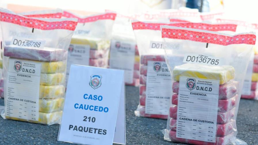 DNCD ocupa 210 paquetes presumiblemente cocaína en Puerto Caucedo