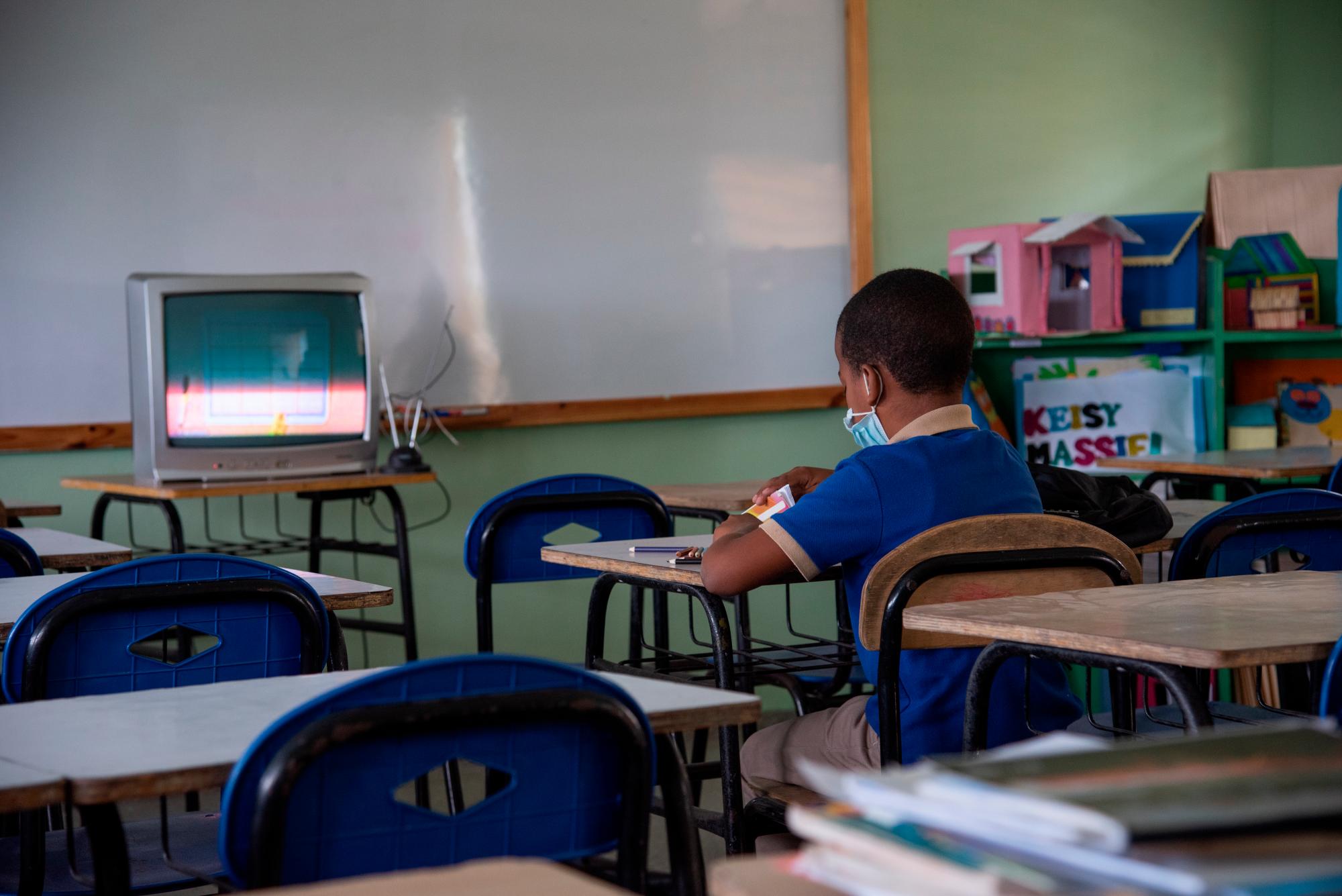 A pesar de que Julissa Hernández, viceministra de Planificación y Desarrollo Educativo, informó que el 60 % de los padres firmó el consentimiento para que sus hijos volvieran a las aulas. (DANIA ACEVEDO)