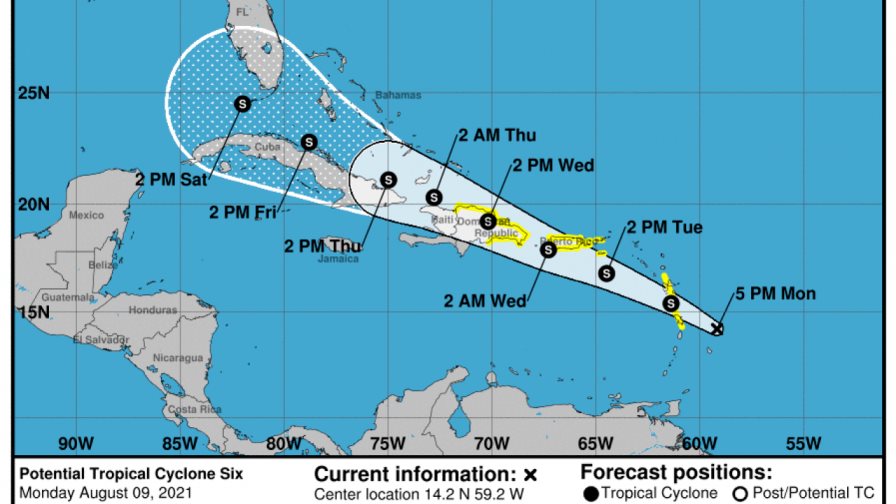 Emiten alertas por tormenta tropical en islas del Caribe