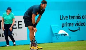 Del Potro vuelve a entrenarse en una cancha, pero sigue con molestias 