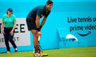 Del Potro vuelve a entrenarse en una cancha, pero sigue con molestias 